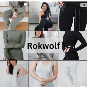 NWT RokWolf lounge long sleeve Color LUNAR ROCK